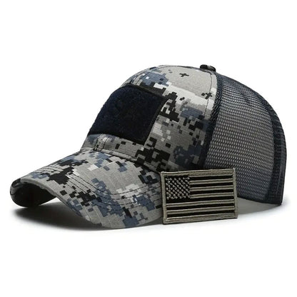 American Flag Camo Adjustable Hat American Flag Camo Adjustable Hat | GA Wovany 