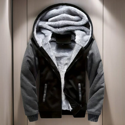 Men's Warm Fleece Hooded Jacket Coat Men's Warm Fleece Hooded Jacket Coat | GA Wovany 